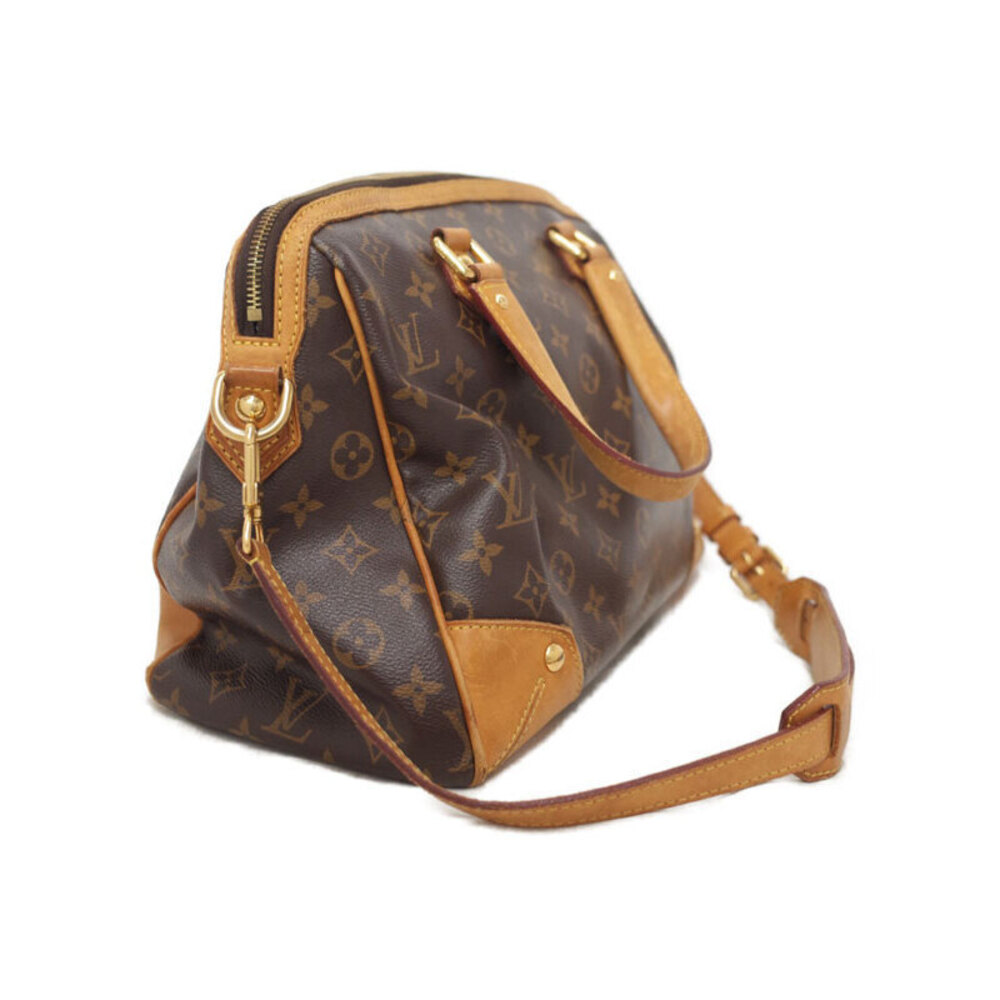 Louis Vuitton Monogram Bag Leather Brown Retiro